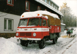 Robur LO 2002A Feuerwehrpritschenwagen An Der B174 Bei Reitzenhain (2007)   - CPM - Camion, Tir