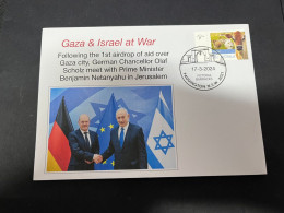 19-3-2024 (3 Y 23) War In Gaza - Visit Of German Chancellor Scholz & Meeting With Netanyahu In Jerusalem - Militaria