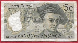 France Billet 50 Francs Quentin De La Tour 1983  TB. - 50 F 1976-1992 ''Quentin De La Tour''