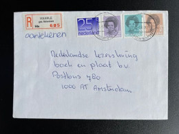 NETHERLANDS 1989 REGISTERED LETTER HAARLE GEM. HELLENDOORN TO AMSTERDAM 17-08-1989 NEDERLAND AANGETEKEND - Briefe U. Dokumente
