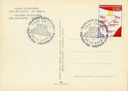 2004 , ED. 622 -  CÓDIGO POSTAL  , MAT. PRIMER DIA , FDC , ANDORRA FRANCESA - FDC