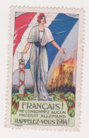 Vignette Militaire Delandre - Patriotique - Français Rappelez-vous De 1914 - Militärmarken