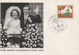 MONARCHIE - NIEDERLANDE, Hochzeit 1966 - Königshäuser