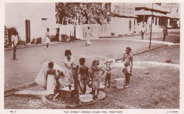 4825230Freetown, The Street Corner Stand Pipe. (very Small Folds In The Corners) - Sierra Leona