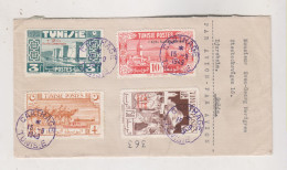 TUNISIA 1949 CARTHAGE  Nice Registered Airmail Cover To Sweden - Briefe U. Dokumente