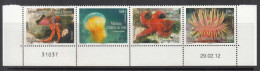 2012 St. Pierre Et Miquelon SPM Marine Life Complete Strip Of 4 MNH @ BELOW FACE VALUE - Unused Stamps