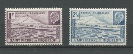 Saint Pierre And Miquelon Scott #206A - 206B Complete MLH VF .......................(w101) - Neufs