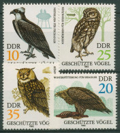 DDR 1982 Tiere Vögel Greifvögel Adler Kauz Uhu 2702/05 Postfrisch - Nuovi