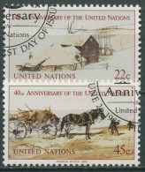 UNO New York 1985 40 Jahre Vereinte Nationen Gemälde 470/71 A Gestempelt - Used Stamps