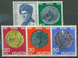Schweiz 1962 Pro Patria Schriftsteller J.J. Rousseau Münzen 751/55 Postfrisch - Ungebraucht