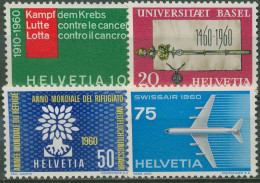 Schweiz 1960 Ereignisse Universität Basel Düsenflugzeug 692/95 Postfrisch - Ongebruikt