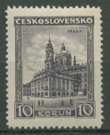 Tschechoslowakei 1929 Bauwerke Niklaskirche Prag 294 A Mit Falz - Unused Stamps