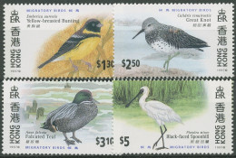 Hongkong 1997 Zugvögel Sichelente Löffler 811/14 Postfrisch - Unused Stamps