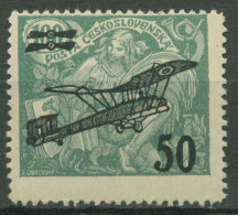 Tschechoslowakei 1922 Allegorie Mit Flugzeug-Aufdruck 199 Postfrisch - Ungebraucht