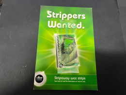 19-3-2024 (3 Y 30) Australia - WAX (postcard With Free Sample) STRIPAWAY WAX STRIPS - Santé