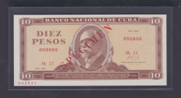 10 PESOS 1969 UNC / SC SPECIMEN - Cuba