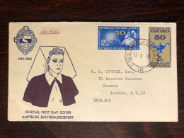 SOUTH AFRICA FDC COVER 1964 YEAR NURSES HEALTH MEDICINE STAMPS - FDC