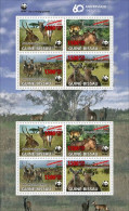 Guinea Bissau 2021, WWF, Antilops, Overp. Red, 8val In Sheetlet - Unused Stamps