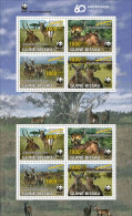 Guinea Bissau 2021, WWF, Antilops, Overp. Yellow, 8val In Sheetlet - Guinée-Bissau