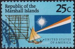 1990 Marshallinseln ° Mi:MH 319, Sn:MH 381, Yt:MH 316, Sg:MH 349, Free Association With USA - Marshall Islands