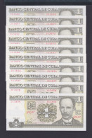 1 PESO 2017 UNC / SC - LOTE DE 10 BILLETES SIN CIRCULAR - Cuba