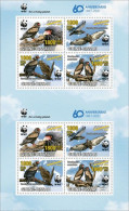 Guinea Bissau 2021, WWF, Eagles, Overp. Yellow, 8val In Sheetlet - Unused Stamps