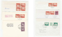 6 X Switzerland TETE BECHE Stamps COVERS Cover - Tête-bêche