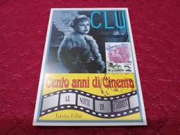 CARTOLINA CENTO ANNI DI CINEMA - Publicité Cinématographique