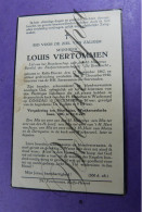 Louis VERTOMMEN Kelfs-Herent 1862-1940 - Overlijden