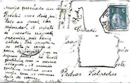 Portugal & Marcofilia, Fantasia, Senhora, Porto A  Pedras Salgadas 1912 (8497) - Lettres & Documents