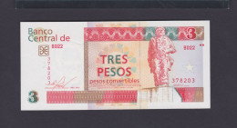 3 PESOS CONVERTIBLES (CUC) 2016 UNC / SC - Kuba