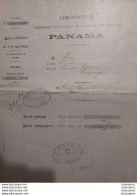 CANAL DE PANAMA LIQUIDATION DE LA COMPAGNIE UNIVERSELLE BORDEREAU D'ADMISSION 1904 MONSIEUR MION CHARLES CREDIT LYONNAIS - Scheepsverkeer