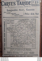 CARTE ROUTIERE TARIDE N°19 LANGUEODC OUEST CAUSSES - Roadmaps