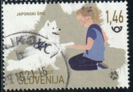 Slovénie 2021 Yv. N°1250 - Spitz Japonais, Chien De Thérapie - Oblitéré - Slovénie