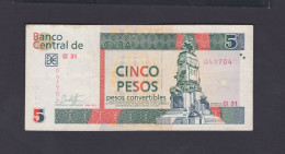 5 PESOS CONVERTIBLES (CUC) 2017 VF / MBC+ - Cuba