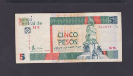 5 PESOS CONVERTIBLES (CUC) 2008 VF / MBC+ (Leer Descripciòn) - Cuba