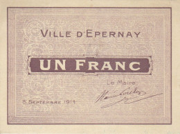 1 F Ville D' Epernay Du 5 Septembre 1914 - JP.51-16 NEUF - Bonos