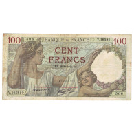 France, 100 Francs, Sully, 1940, V.16581, TTB, Fayette:26.41, KM:94 - 100 F 1939-1942 ''Sully''
