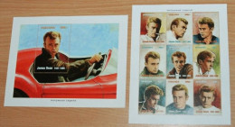 TANZANIA 1996, James Dean, Actors, Famous People, Mi #2591-9 + Block, MNH** - Acteurs