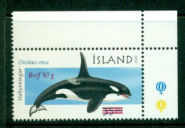 ICELAND 2001 Mi 988** Whale - Surcharge [B594] - Baleines