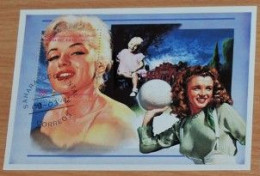 SAHARA R.A.S.D. 1996, Marylin Monroe, Actors, Famous People, Souvenir Sheet, Used - Schauspieler