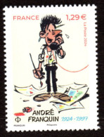 André FRANQUIN - Dessinateur De Gaston Lagaffe - Guust Flater - Gomer Goof - Timbre De France 2024 Neuf - Bandes Dessinées