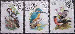 HUNGARY ~ 1990 ~ S.G. NUMBERS 3960 - 3962, ~ BIRDS. ~ VFU #02788 - Usati