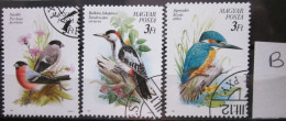 HUNGARY ~ 1990 ~ S.G. NUMBERS 3960 - 3962, ~ 'LOT B' ~ BIRDS. ~ VFU #02795 - Usado