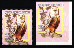 Guinea 3075 A+B Postfrisch Eule #JA956 - Guinée (1958-...)