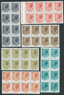 Italia 1968 - 69; Siracusana Stelle, Vignetta Piccola; 6 Blocchi Di 8 Valori: Lire 1 + 10 + 20 + 50 + 70 + 80 - 1961-70: Mint/hinged