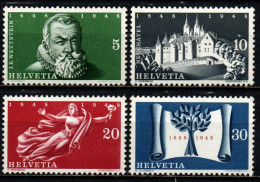 SVIZZERA - 1948 - 3° CENTENARIO DEL TRATTATO DI WESTFALIA E CENTENARIO DELLA COSTITUZIONE - MNH - Unused Stamps