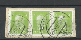 ESTLAND ESTONIA 1939 O PUKA Michel 114 As 3-stripe - Estland