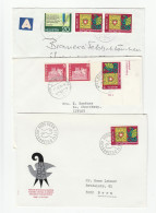 DRAGON  3 Covers Multi Stamps SWITZERLAND Dragons Stamp On Stamps Cover - Mythology