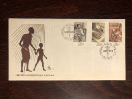 TRANSKEI FDC COVER 1977 YEAR BLINDNESS BLIND BRAILLE HEALTH MEDICINE STAMPS - Transkei